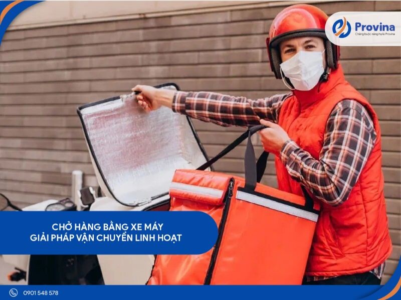 Chở Hàng Bằng Xe Máy Giải Pháp Vận Chuyển Linh Hoạt