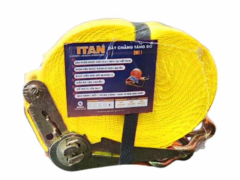 Dây Tăng Đơ 25mm 450kgs Màu Vàng Móc J